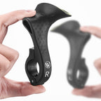 Ergonomic Bicycle Handlebar Grips, Carbon with Nylon Fiber, 120 g, 1 Pair