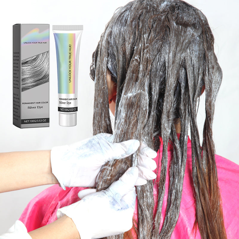 2-in-1 Silver Hair Color with Plant Extracts, Ammonia-Free, 100g
