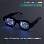 Luminous Glasses, Touch-Activated PC Frame, 40 g for Cosplay and Events