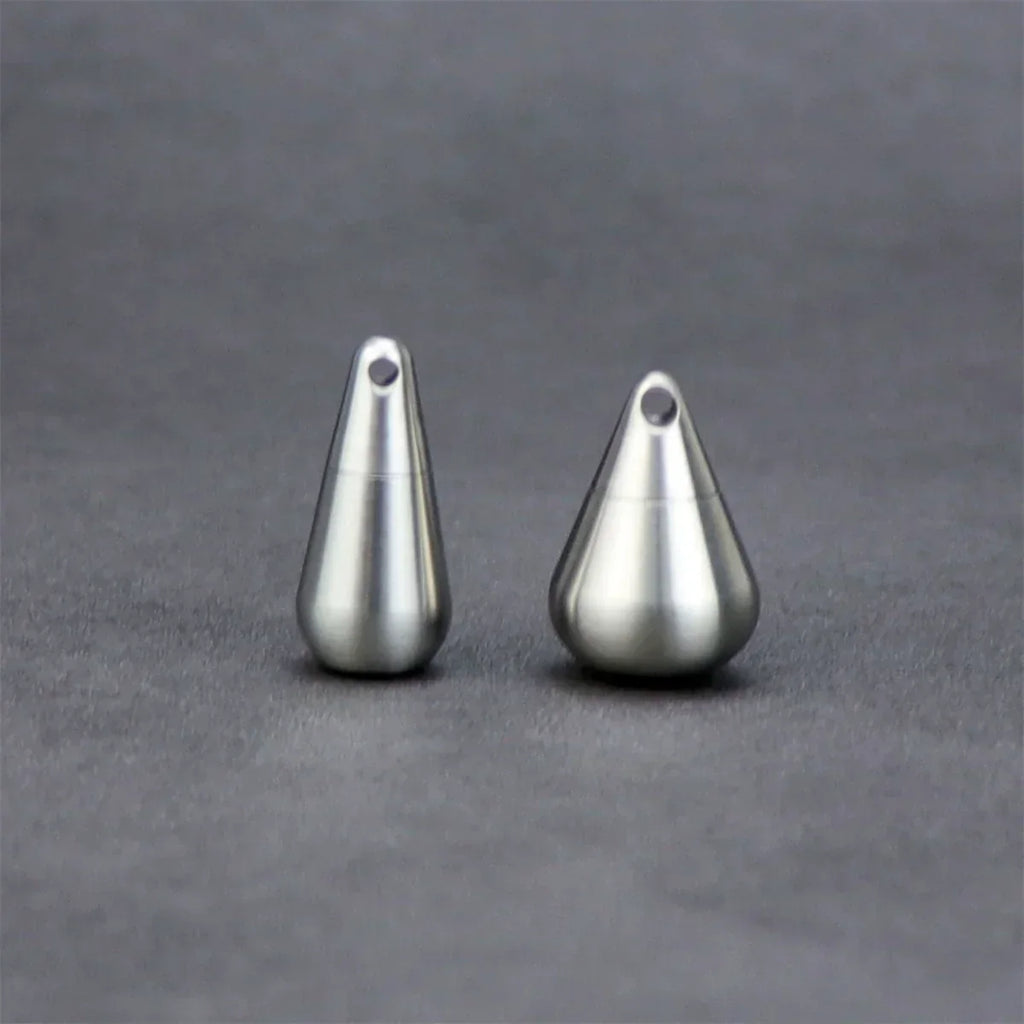 Titanium Droplet Mini Pill Box, Waterproof Travel Case