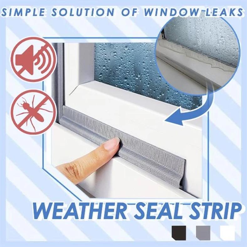 Self-Adhesive Weather Seal Strip, 2M PU Foam for Doors and Windows