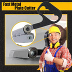 Manual Metal Plate Cutter with Steel Body, Dual Round Blades, 300g