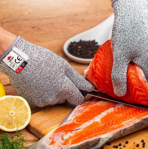 Cut-Resistant Work Gloves for Kitchen and Woodworking