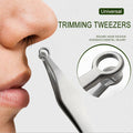 Manual Stainless Steel Nose Hair Trimmer Tweezers, 9.4 cm