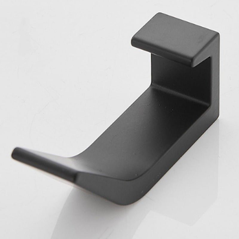 Aluminum Adhesive Wall Hooks, 7 × 2 × 3 cm, Black or White