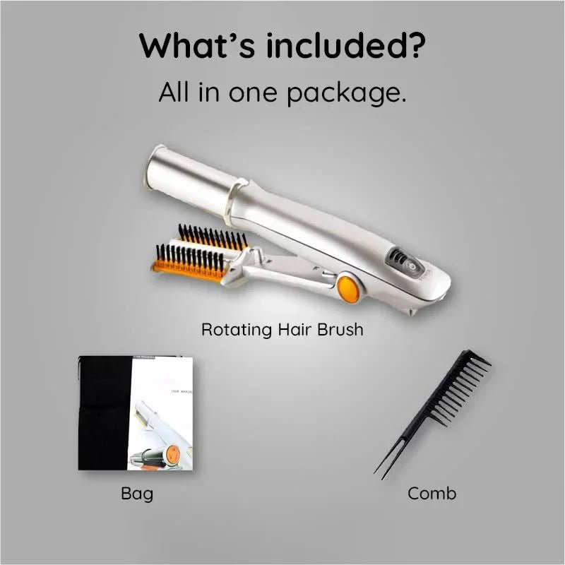 2-in-1 Rotating Hair Brush Styler, 32 mm, 130 W for Styling and Smoothing, view 7