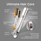 2-in-1 Rotating Hair Brush Styler, 32 mm, 130 W for Styling and Smoothing, view 9