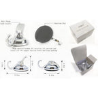 2-Pack Heavy-Duty Vacuum Suction Cup Hooks for Kitchen and Bathroom