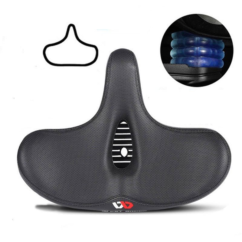 Extra Wide Breathable Ergonomic Bicycle Saddle, 8.5 x 11 in or 10.2 x 12.8 in