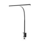 24W Triple-Head LED Desk Lamp with Clamp, Auto Dimming, 31.5-Inch Length