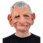 Natural Latex Bearded Costume Mask for Adults, Fits Heads up to 62 cm