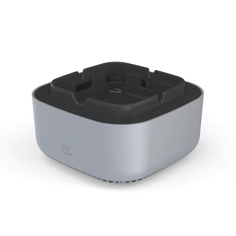 Cigarette Smoke-Filtering Ashtray with Quiet Fan, ABS and Metal, Indoor Use