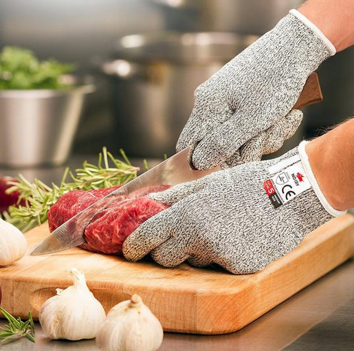Cut-Resistant Work Gloves for Kitchen and Woodworking