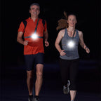 Outdoor Trail Running Chest Lamp with Adjustable Lighting Angle and Rear Warning Light