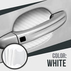 Carbon Fiber Car Door Handle Cup Protectors, 8.5 x 6.8 cm