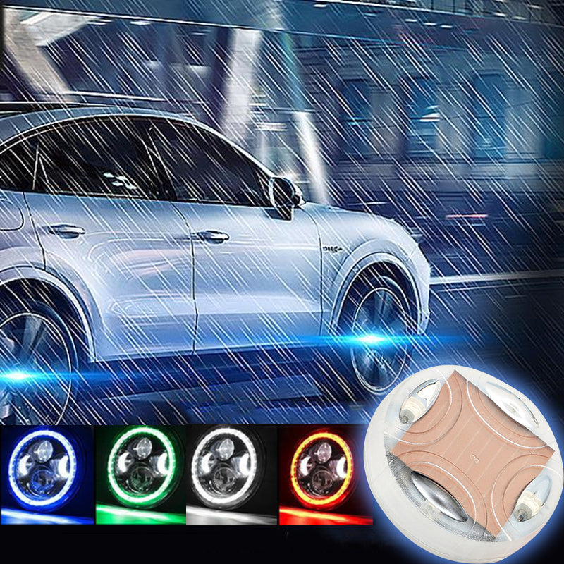 Solar-Powered Car Tire Valve Wheel Light, 4 Colors, 15 Flash Modes