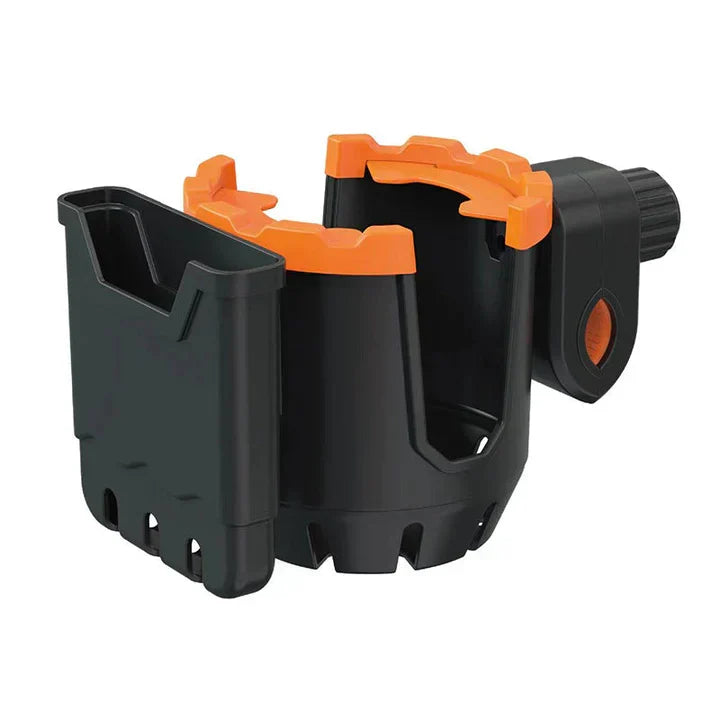 2-in-1 Universal Cup and Phone Holder for Strollers, Bikes & More
