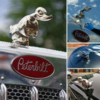 Angry Rubber Duck Radiator Emblem, Chrome-Plated, 6 × 4 Inches