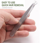 Manual Stainless Steel Nose Hair Trimmer Tweezers, 9.4 cm