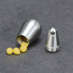 Titanium Droplet Mini Pill Box, Waterproof Travel Case