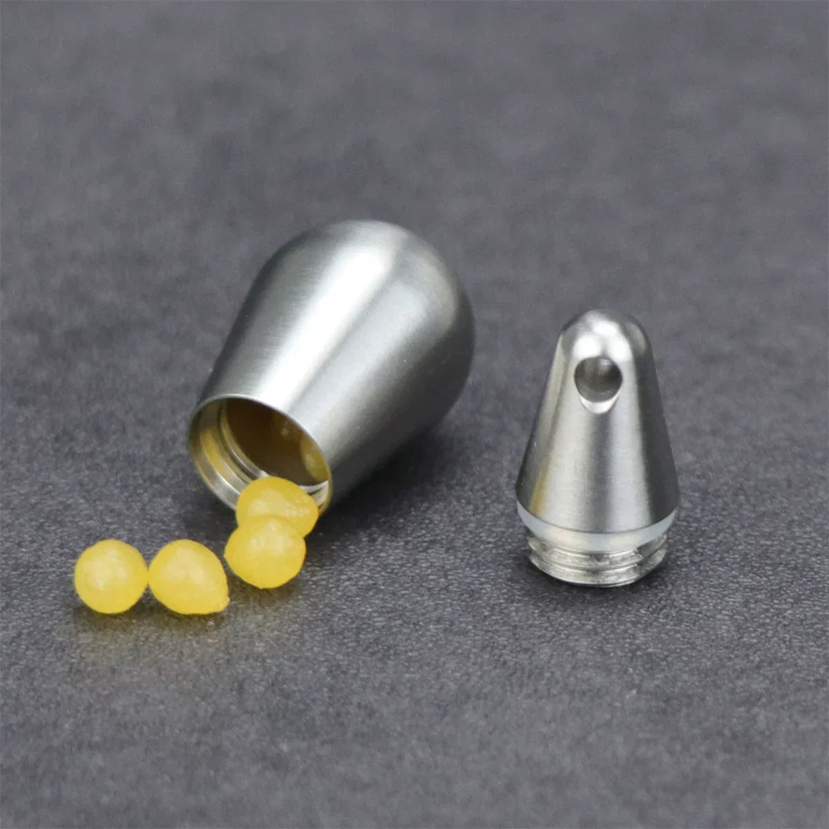 Titanium Droplet Mini Pill Box, Waterproof Travel Case