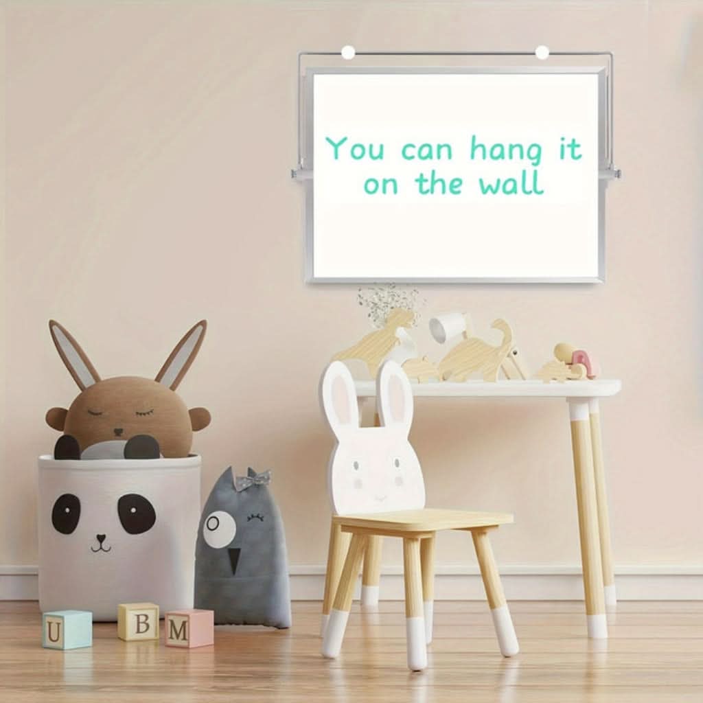 Portable Magnetic Whiteboard with Stand, Double-Sided, 51 × 45 cm