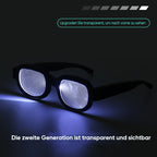 Luminous Glasses, Touch-Activated PC Frame, 40 g for Cosplay and Events