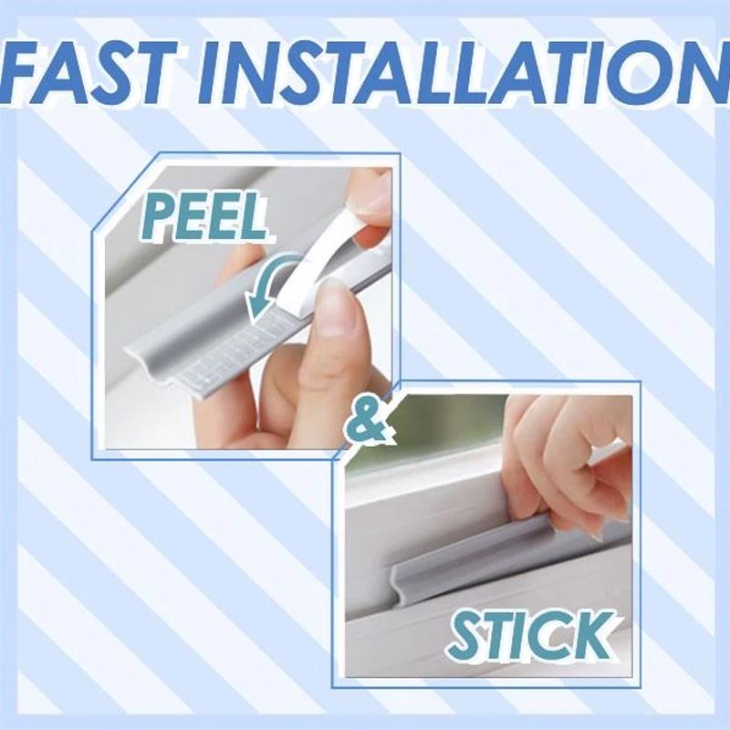 Self-Adhesive Weather Seal Strip, 2M PU Foam for Doors and Windows