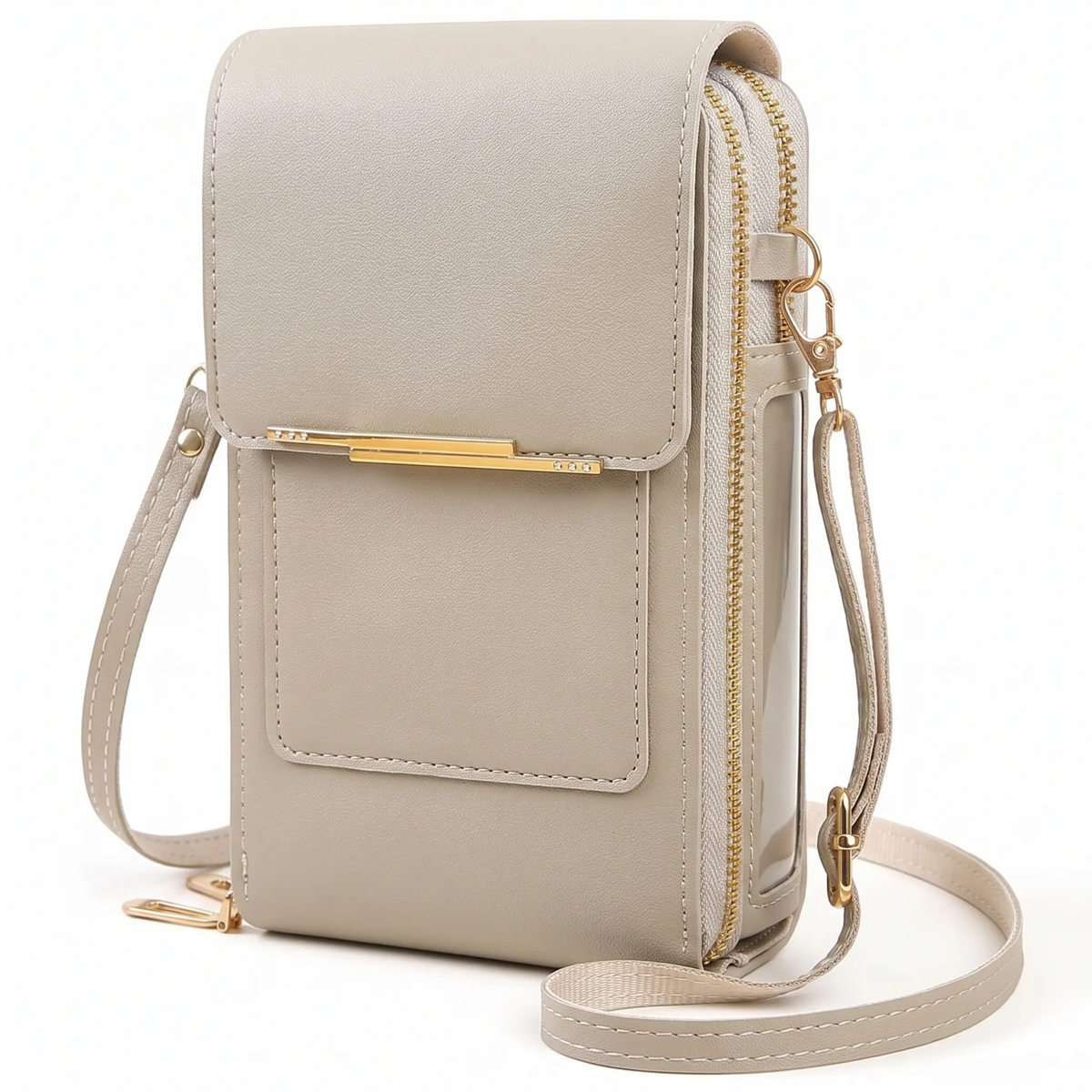 RFID-Blocking Crossbody Phone Wallet Bag for Phones Up to 6.7 in