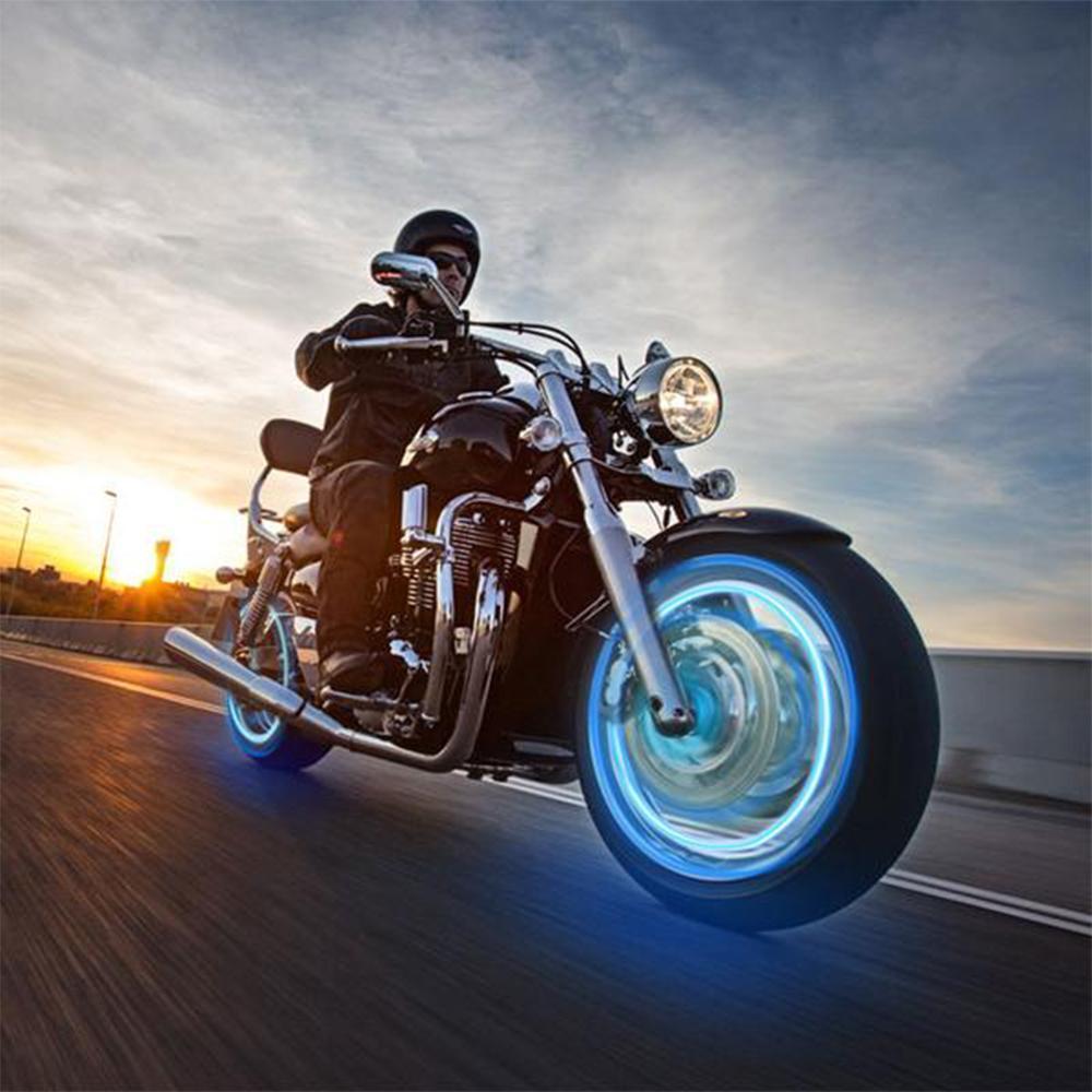 Motion-Activated LED Wheel Lights for Bikes, Cars & Motorcycles