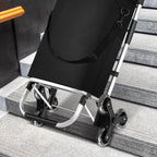 Foldable Shopping Trolley, 40 L, 1680D Oxford Fabric and Aluminum