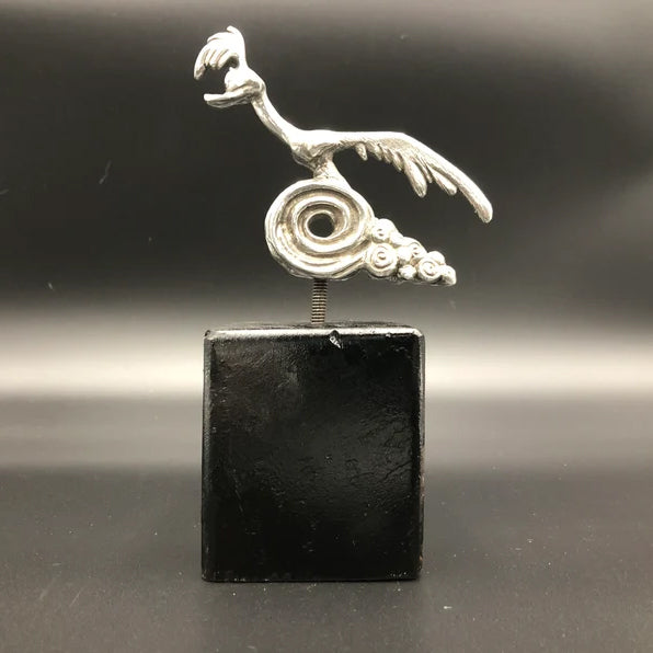 Road Runner Car Hood Ornament, Chrome-Plated Lead-Free Tin, 4 x 4 Inches