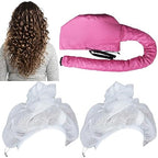 Portable Hair Bonnet Dryer Cap and Mesh Net Plopping Cap