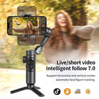 3-Axis Smartphone Gimbal Stabilizer with AI Tracking and Face Detection, view 3
