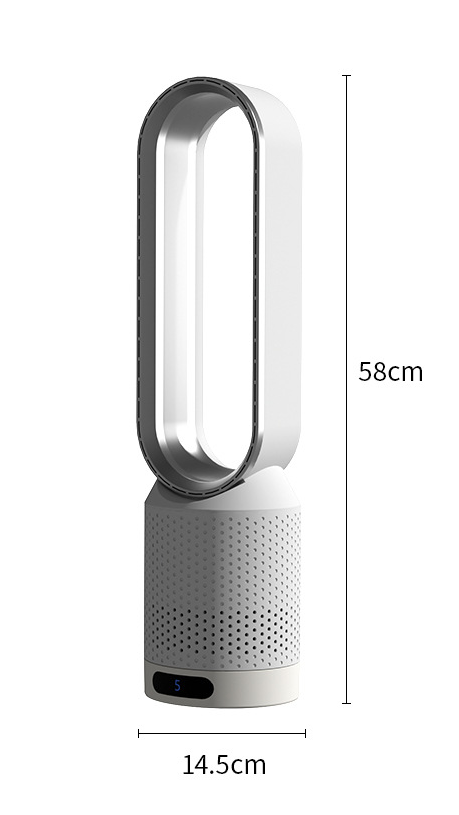 3-in-1 Air Cooler and Purifier with Ionization, 8 Speeds, 58 x 14.5 cm, view 12