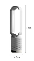 3-in-1 Air Cooler and Purifier with Ionization, 8 Speeds, 58 x 14.5 cm, view 12