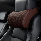 Travel Pillow Set with Leather Covers and Memory Foam