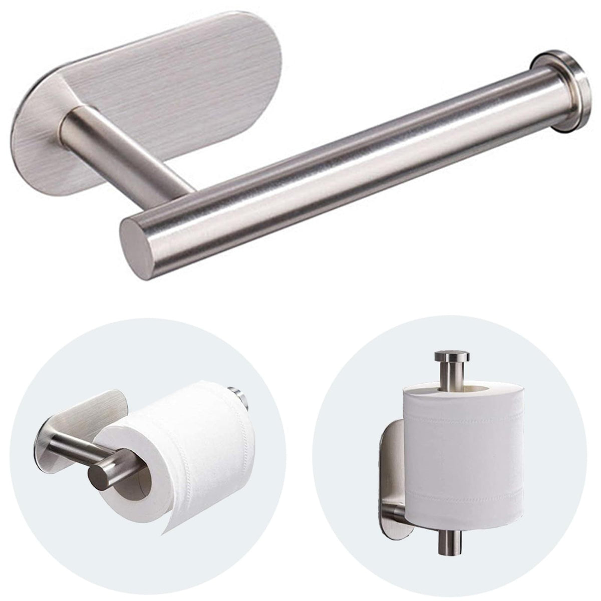 304 Stainless Steel Wall-Mounted Paper Towel Holder for Kitchen & Bathroom