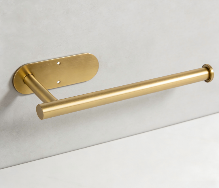 304 Stainless Steel Wall-Mounted Paper Towel Holder for Kitchen & Bathroom