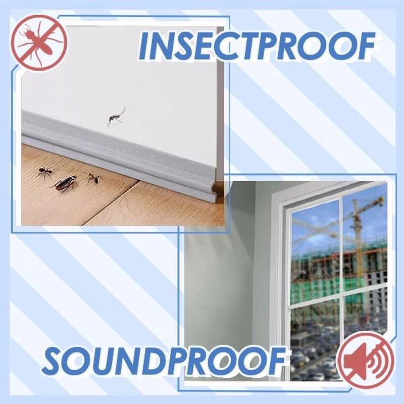 Self-Adhesive Weather Seal Strip, 2M PU Foam for Doors and Windows