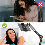 360° Rotatable Tablet Stand with Adjustable Aluminum Alloy Arm