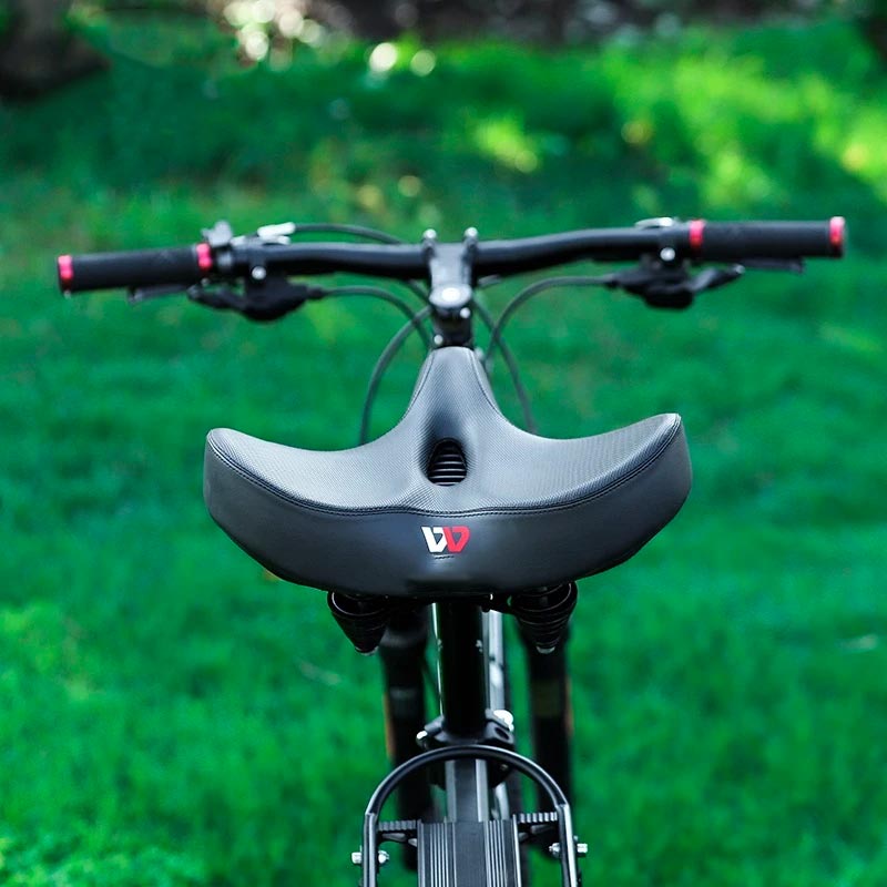 Extra Wide Breathable Ergonomic Bicycle Saddle, 8.5 x 11 in or 10.2 x 12.8 in