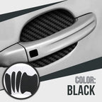 Carbon Fiber Car Door Handle Cup Protectors, 8.5 x 6.8 cm