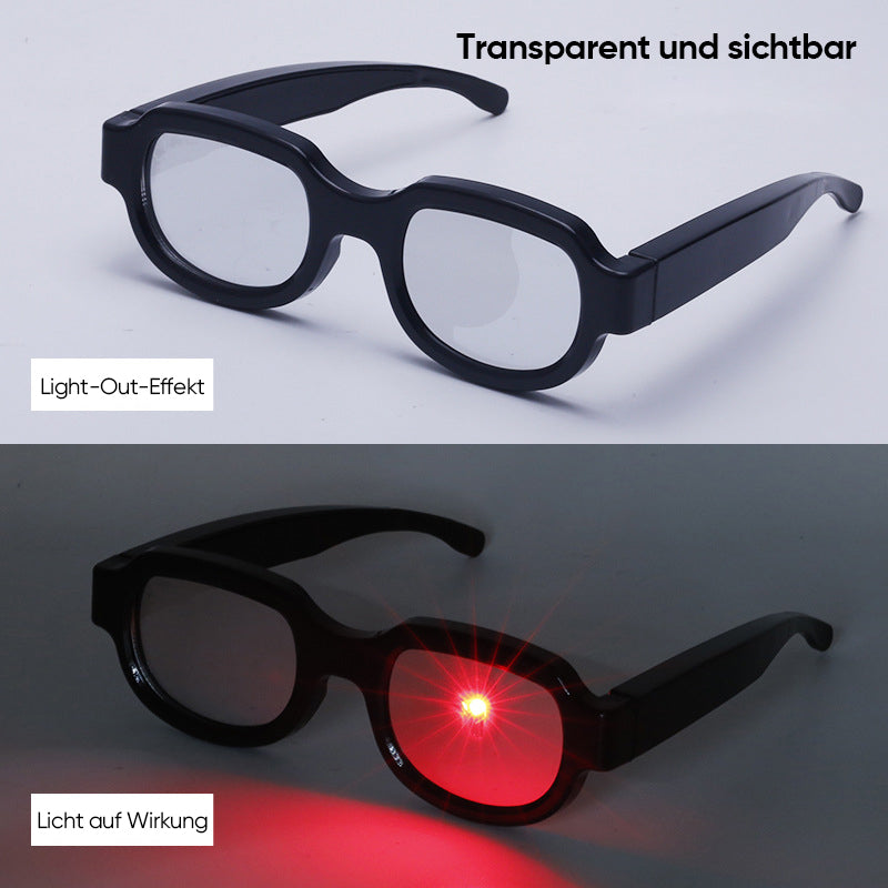 Luminous Glasses, Touch-Activated PC Frame, 40 g for Cosplay and Events