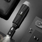 Reverse-Folding Automatic Rain Umbrella with LED Handle, Reflective Tape & 10 Ribs