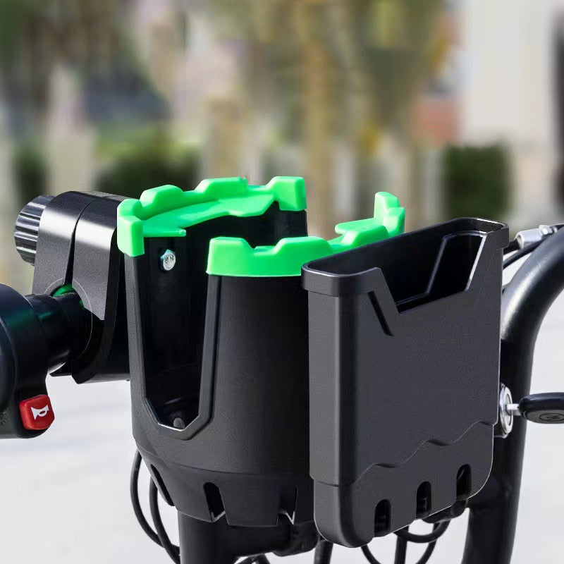 2-in-1 Universal Cup and Phone Holder for Strollers, Bikes & More