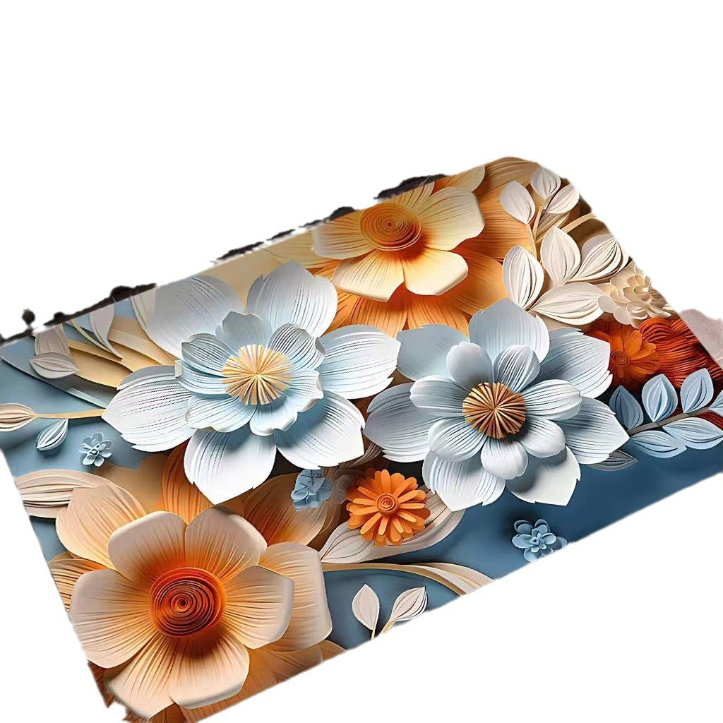 3D Textured Floral Mat | Thrascher