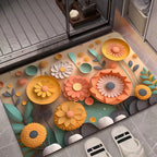 3D Textured Floral Mat | Thrascher