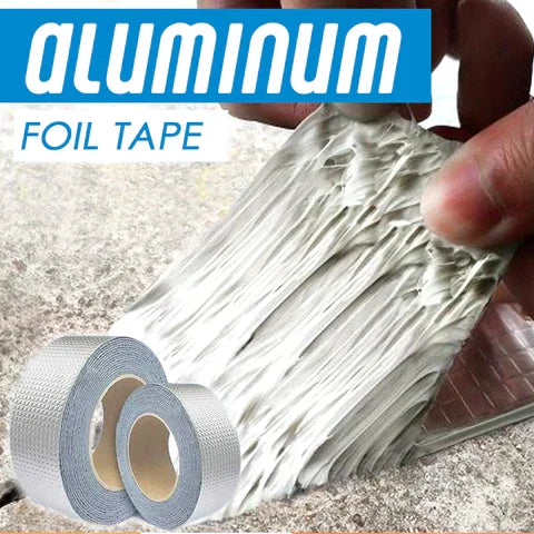 Aluminum Foil Butyl Rubber Waterproof Sealing Tape, 5 m