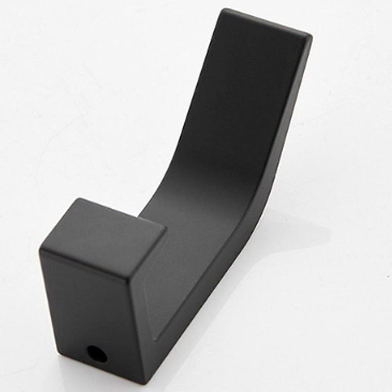 Aluminum Adhesive Wall Hooks, 7 × 2 × 3 cm, Black or White